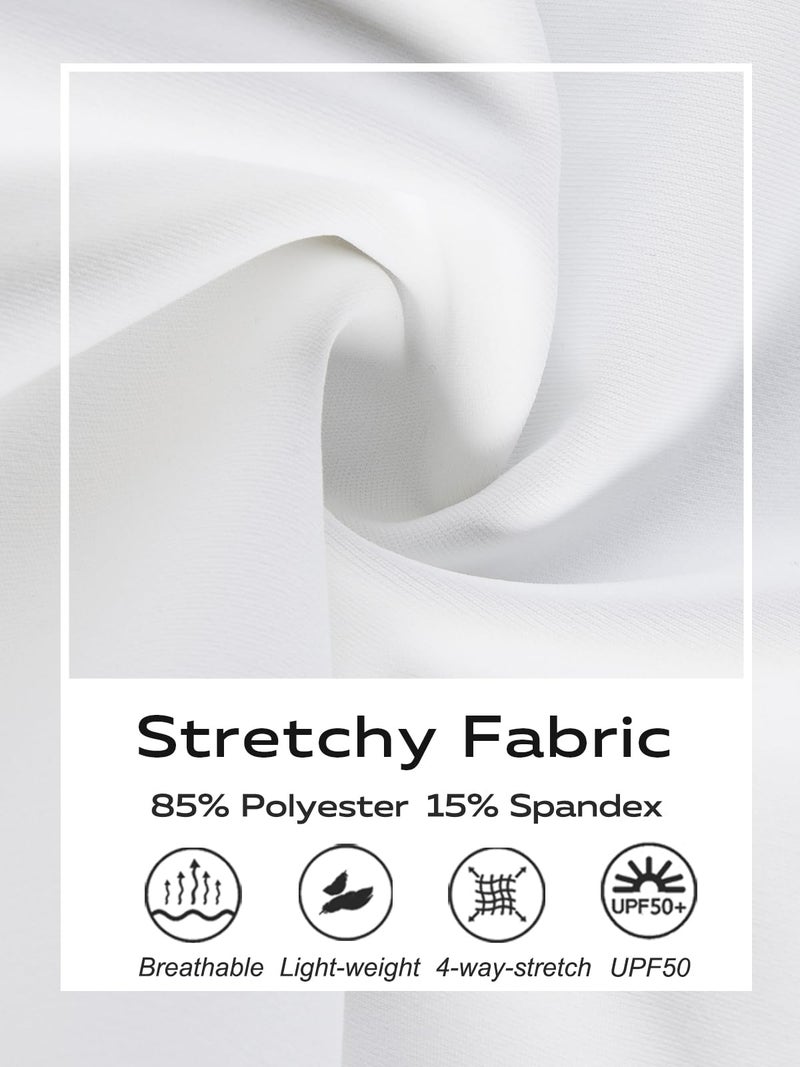 DEVOROPA Boys Leggings Quick Dry Youth Compression Pants Sports Tights Basketball Base Layer White M - Image 5
